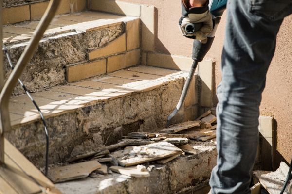 Concrete Stair Demolition in Olympia